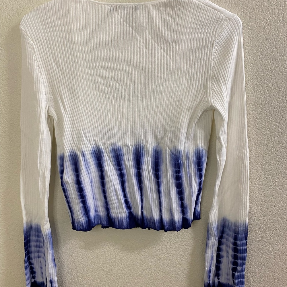 Maje White & Blue Ombre Sweater Set - Size Small - Picture 4 of 6